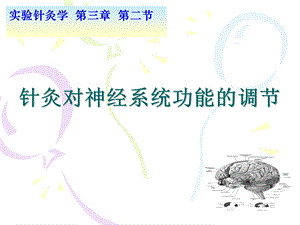 针灸对神经系统功能的调节.ppt