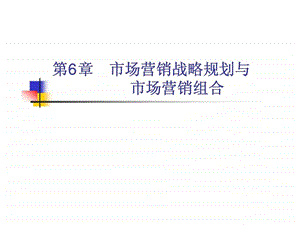 第6章市场营销战略规划与市场营销组合.ppt