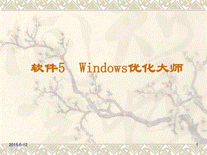 软件5windows优化大师图文.ppt