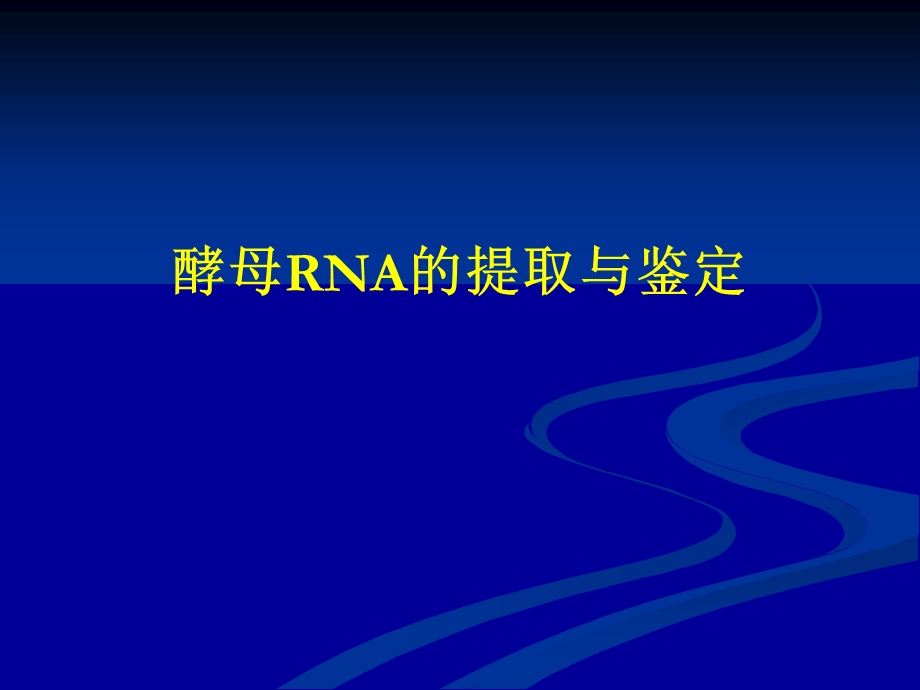 酵母RNA的提取与鉴定.ppt_第1页