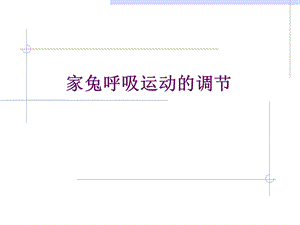 家兔呼吸运动调节.ppt