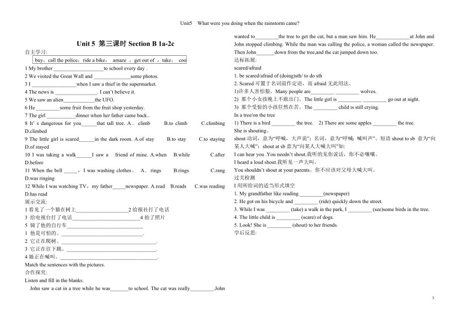 2014版_新目标英语八年级下unit_5导学案_(全单元).doc_第3页