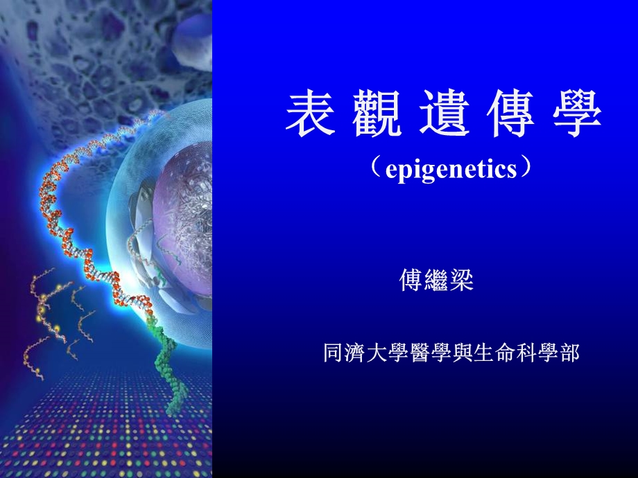 傅继梁同济大学医学与生命科学部.ppt_第1页