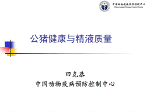 公猪健康与精液质量.ppt