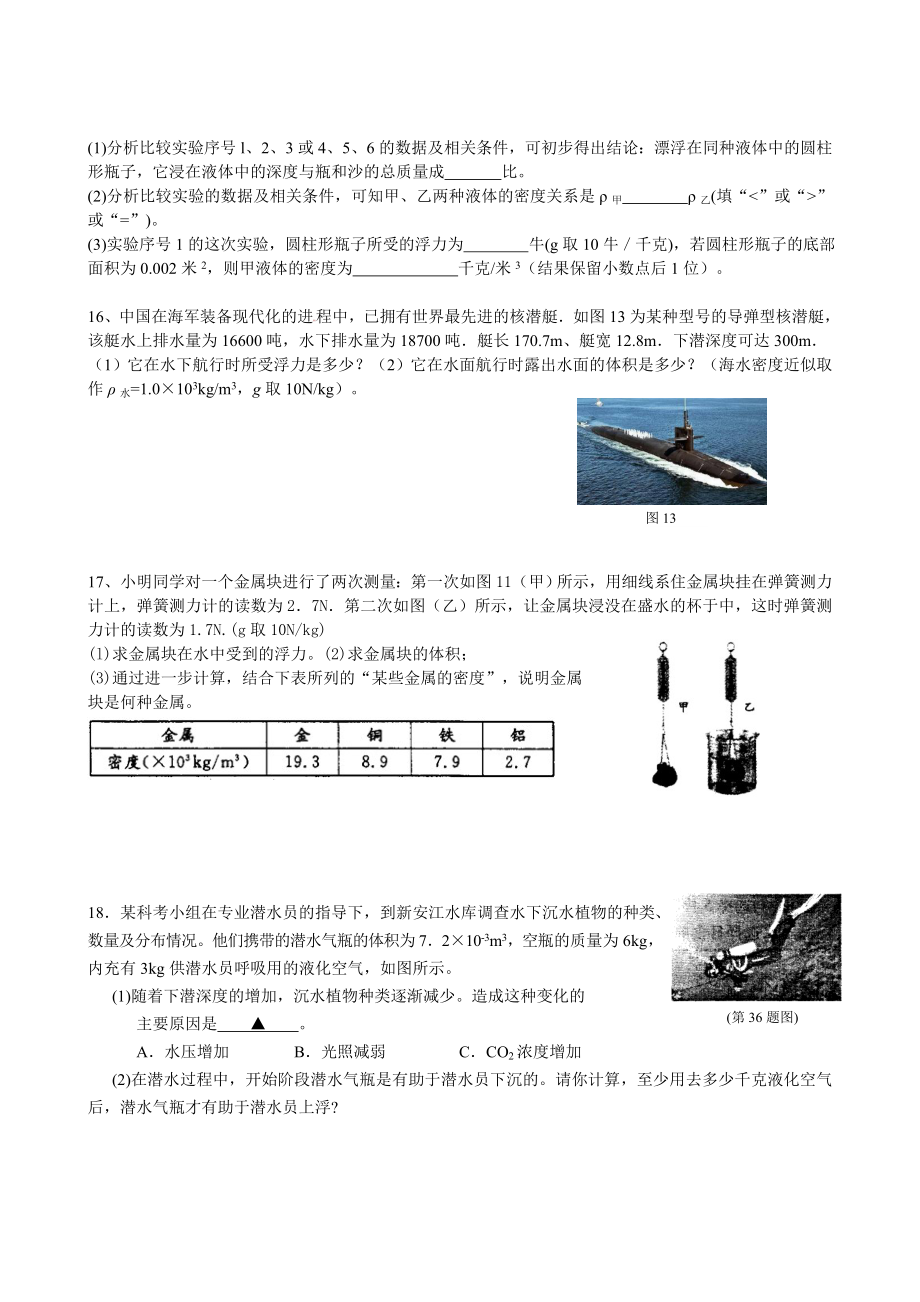 13水的浮力专题练习.doc_第3页