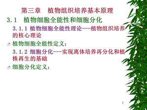 第三章植物组织培养基本原理园艺课件.ppt