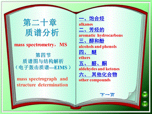 第四部分质谱图与结构解析第二十部分质谱分析教学课件.ppt