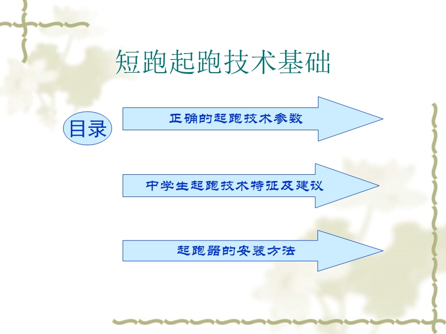 短跑技术基础知识精品教育.ppt_第1页