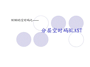 数字通信分层空时码BLAST.ppt