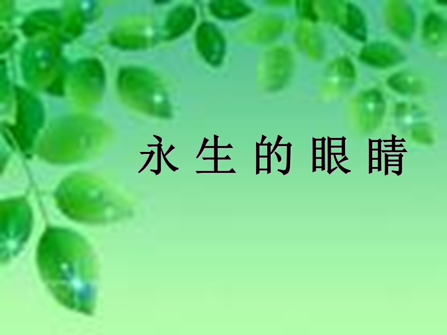 3永生的眼睛.ppt_第1页