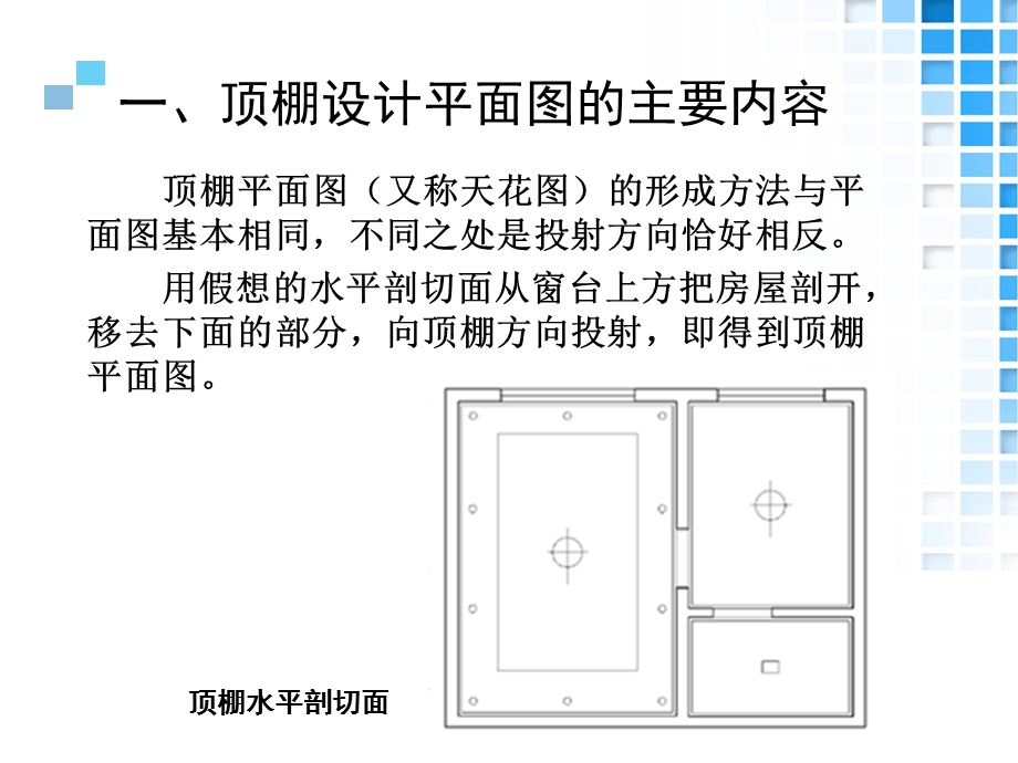 31.情境四家居空间施工图设计项目4顶棚设计平面图讲义.ppt_第3页