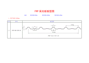 FRP采光板板型图.doc