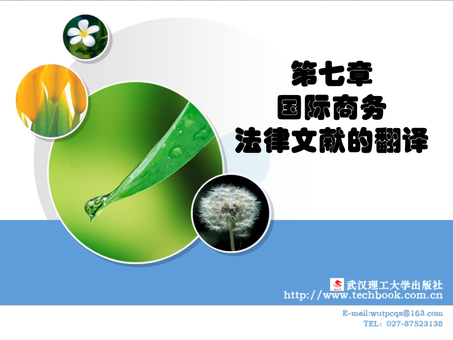 第七章国际商务法律文献的翻译.ppt_第1页