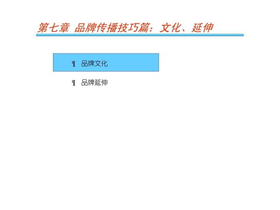 第七章品牌传播技巧篇品牌文化与品牌延伸.ppt_第2页