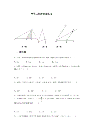 (完整版)北师大版七年级下数学全等三角形提高练习.doc