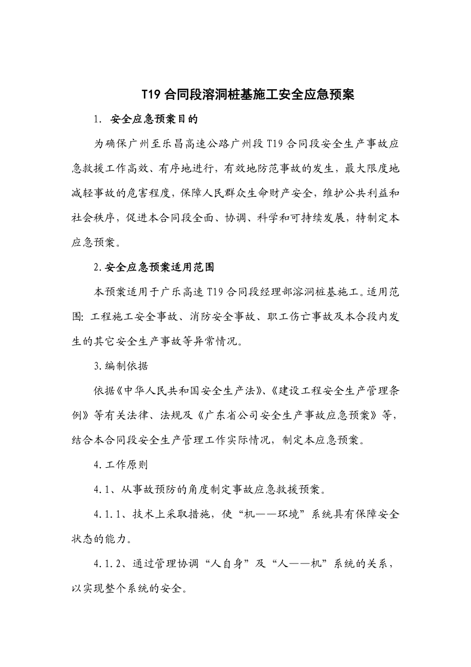 T合同段溶洞桩基施工安全应急预案.doc_第2页