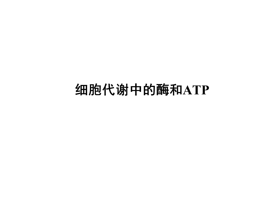 酶和ATP复习.ppt_第1页