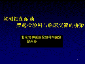 监测细菌耐药.ppt