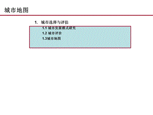 万科城市地图参考模板.ppt