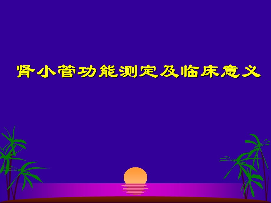 肾小管功能测定及临床意义.ppt_第1页