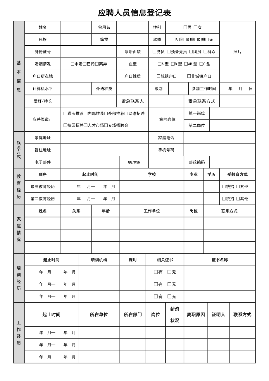 HR全套表格(非常实用).doc_第3页