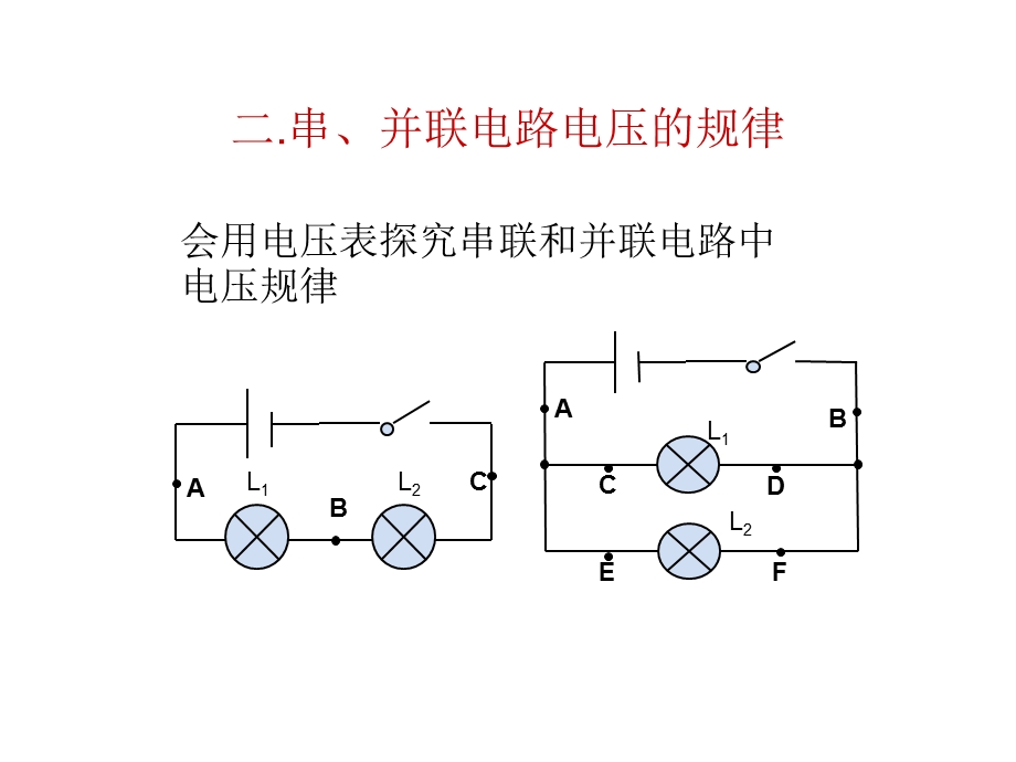 二串并联电路电压的规律.ppt_第1页