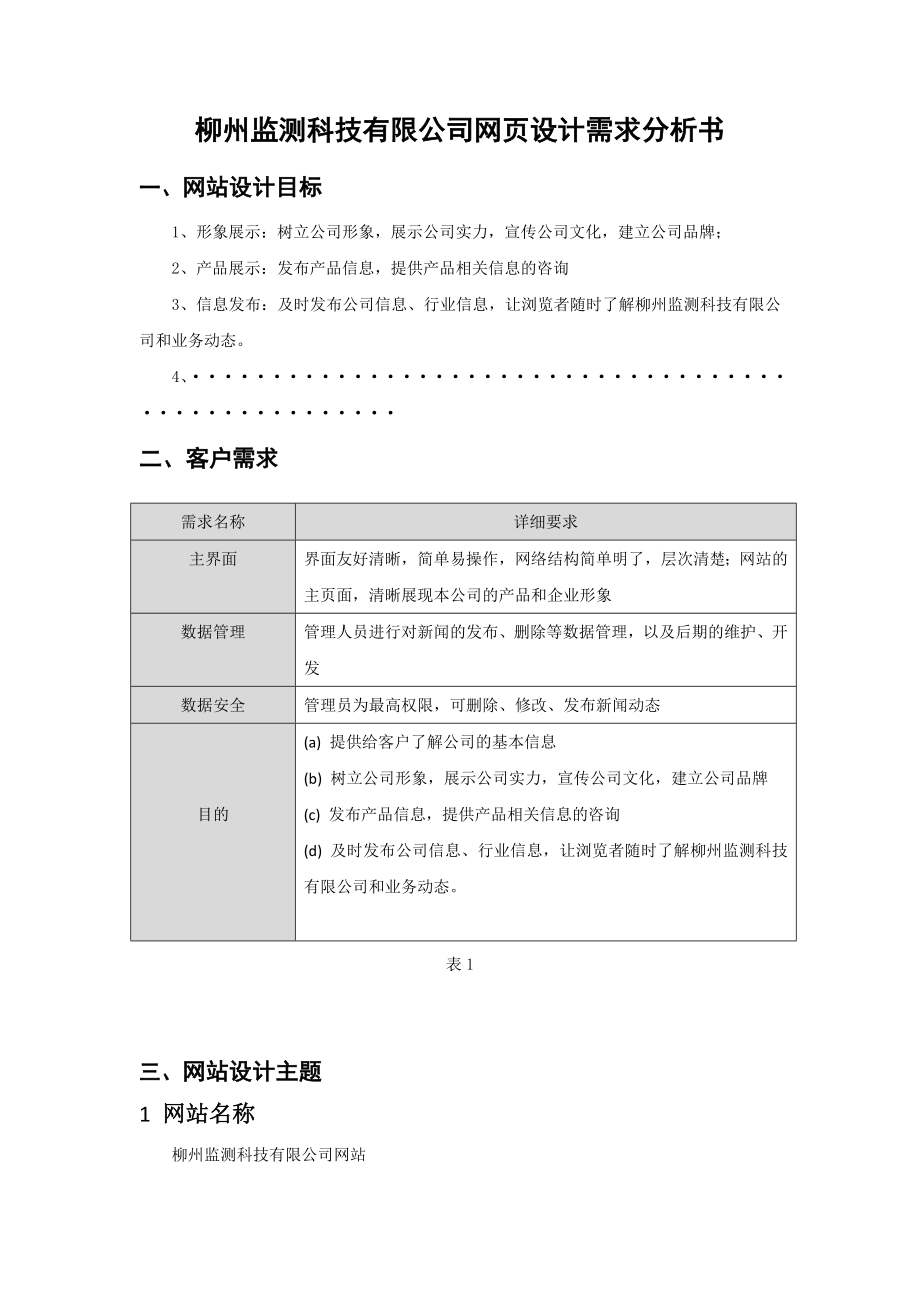 (完整版)网站设计需求分析书.doc_第1页