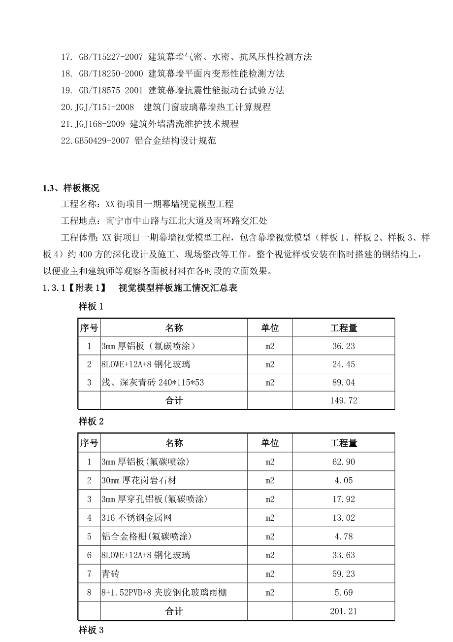 (项目管理)某项目幕墙视觉模型工程幕墙施工方案.doc_第3页