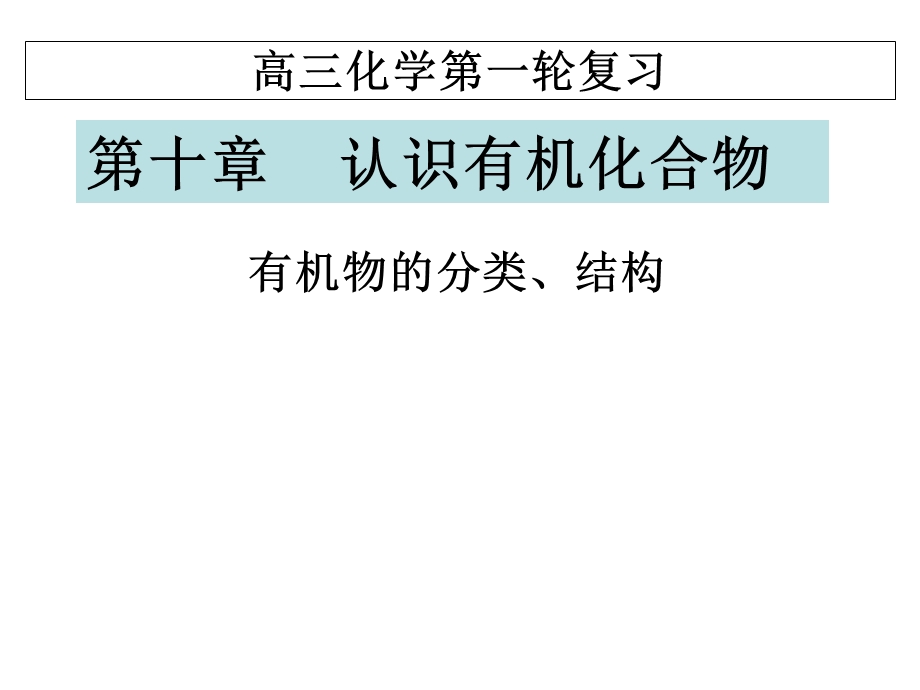 一轮复习认识有机化合物.ppt_第1页