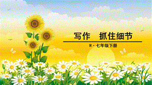 七下第三单元写作：抓住细节.ppt