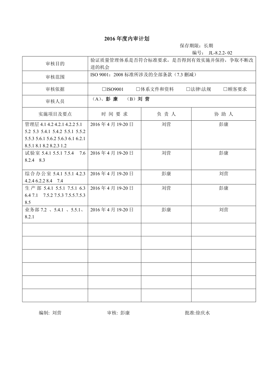 (完整版)内审范本.doc_第2页