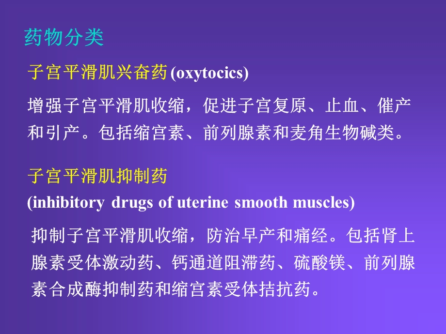 作用于子宫平滑肌的药物DrugsAffectUterineSmoothMuscles.ppt_第2页