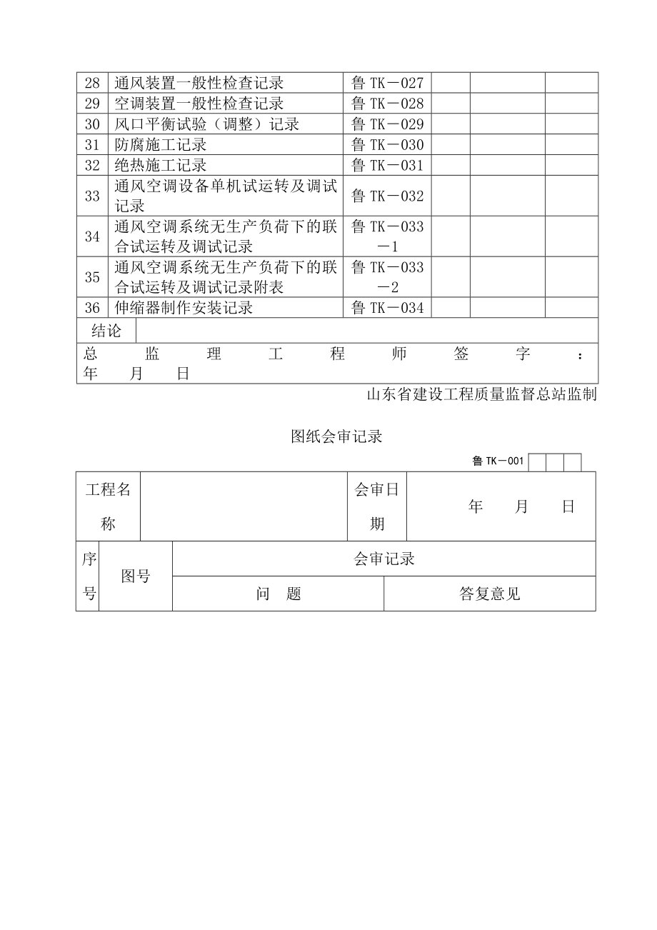 TK通风及空调建筑工程施工技术资料管理规程.doc_第2页