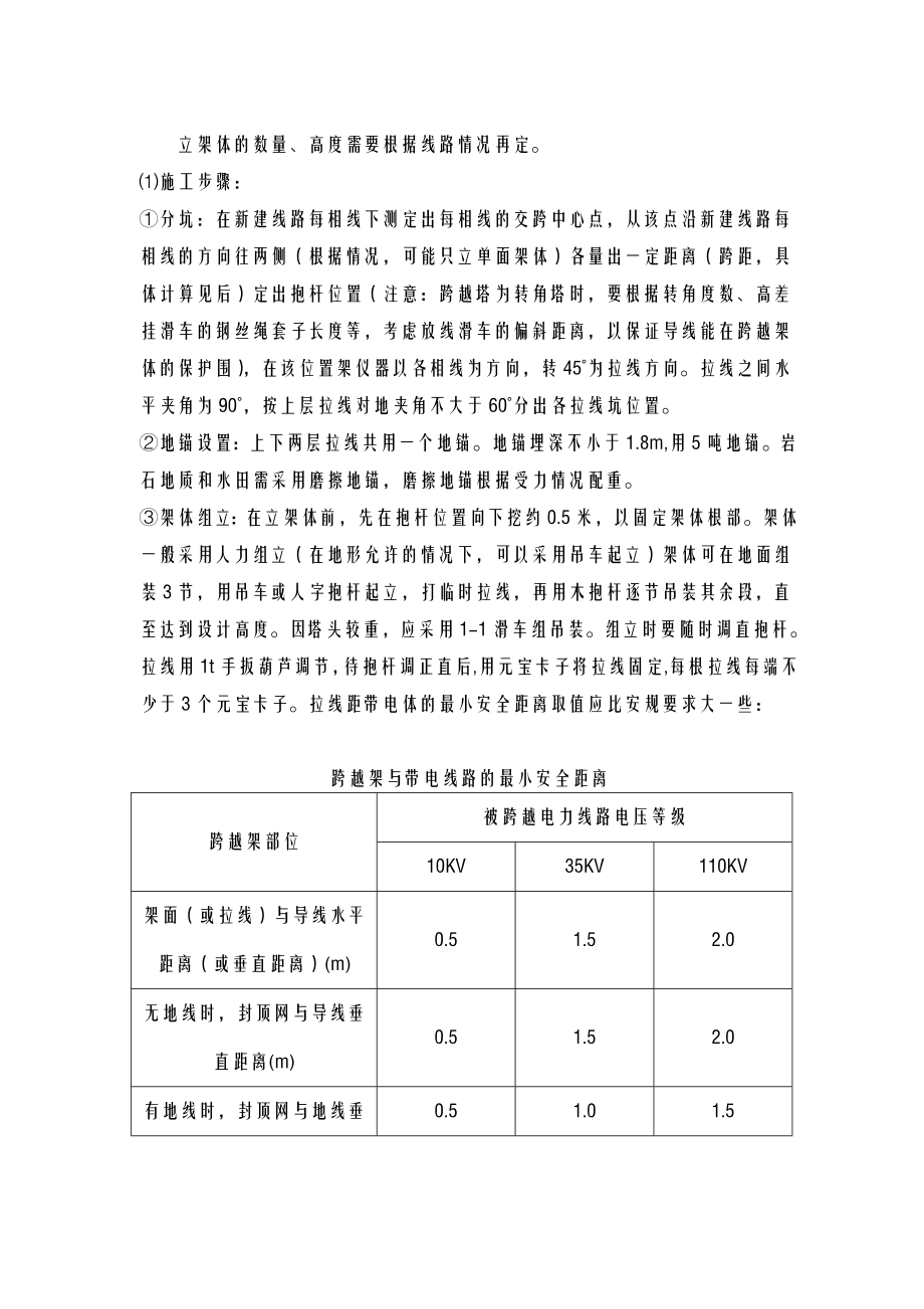 110KV线路跨越施工专项技术方案设计.doc_第3页