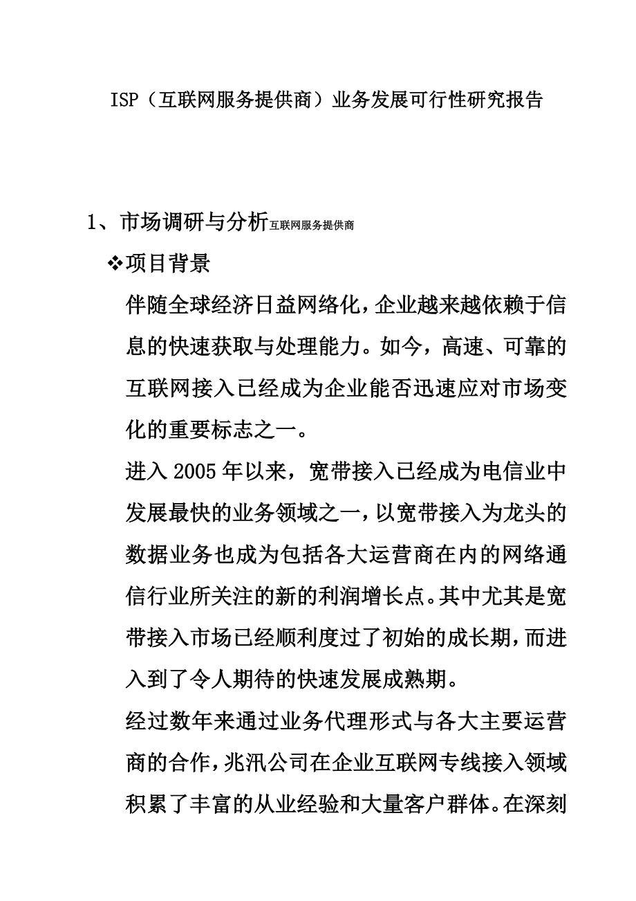 ISP(互联网服务提供商)业务发展可行性研究报告.doc_第2页