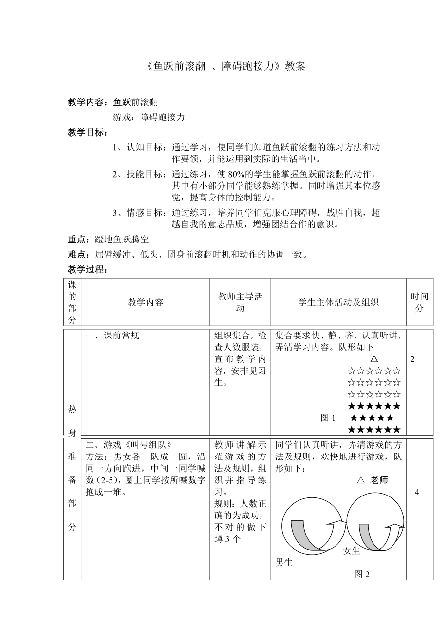 鱼跃前滚翻教案.doc_第1页