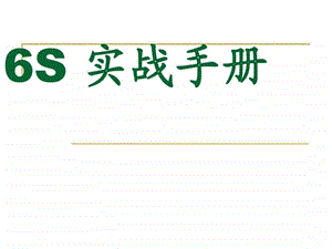 6S实战手册.ppt.ppt