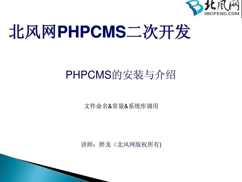 PHPCMS开发实例PHPCMS二次开发文件操作库.ppt.ppt_第1页