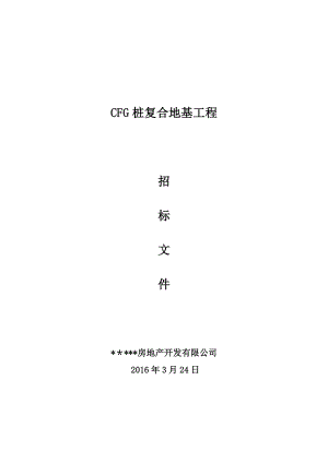 CFG桩施工招标文件.doc