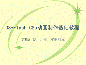 flashcs5使用元件实例和库.ppt.ppt