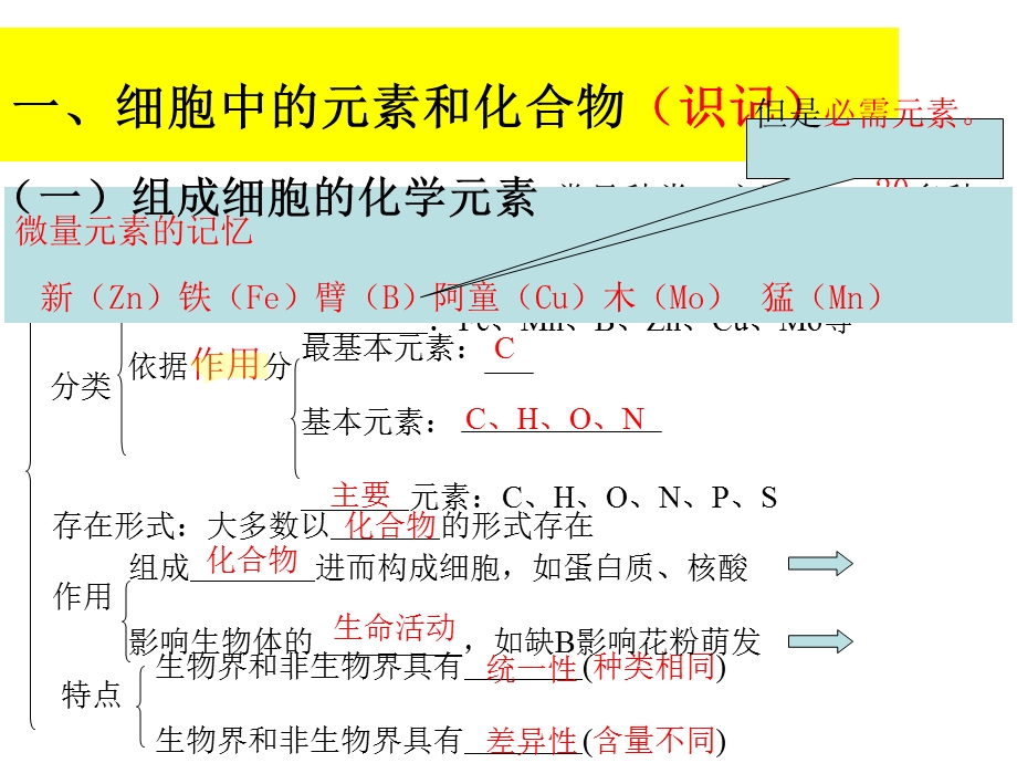 一轮复习第二章细胞的分子组成ppt.ppt_第3页