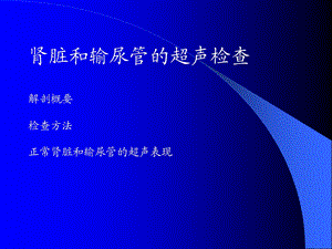 肾脏输尿管超声幻灯.ppt