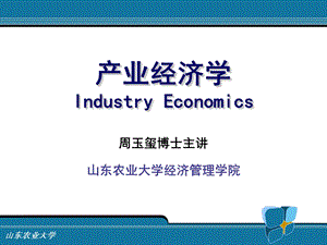 产业经济学IndustryEconomics.ppt