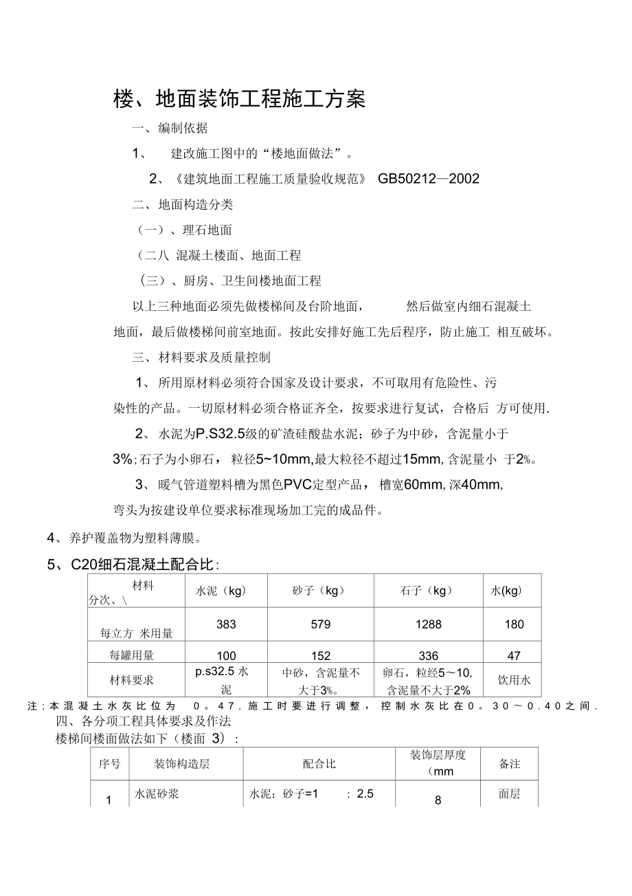 (施工方案)地面装饰工程施工方案.docx_第2页