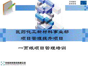 一页纸项目管理-1.ppt