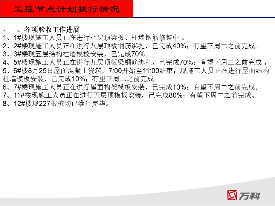 万科项目工程管理周报模板.ppt_第2页