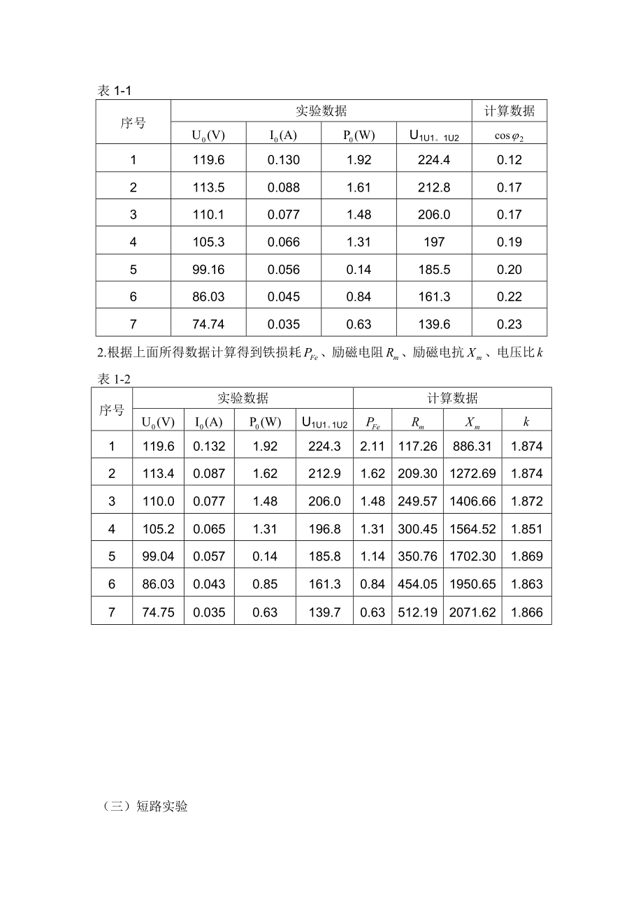 17秋《电机与拖动实验》实验报告及学习要求答案(可直接上传).doc_第3页