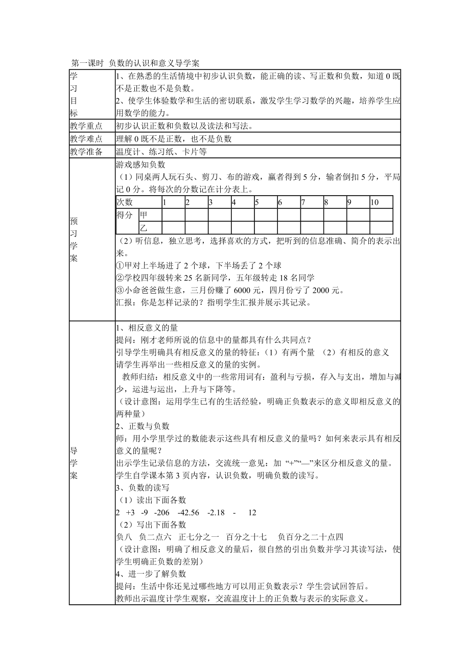 (完整版)小学数学六年级下册导学案.doc_第2页