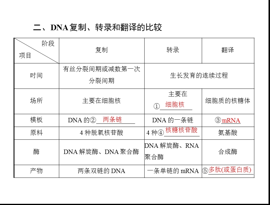 专题七考点5遗传信息的转录和翻译.ppt_第3页