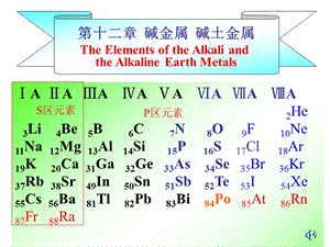 第十二章碱金属碱土金属.ppt